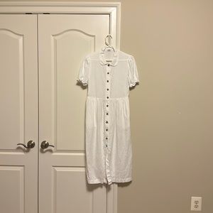 White linen Wilfred dress